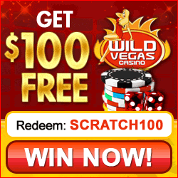 Scratch for $100 Free at Wild Vegas Casino
